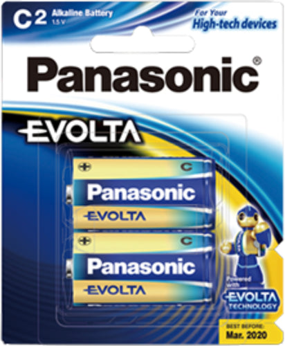 Panasonic Evolta D Alkaline Battery 2 Pack