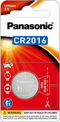 Panasonic Lithium 3V Coin Cell Batteries CR2016 2 Pack