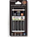 Panasonic Eneloop Quick Charger + 4 AA Eneloop Pro Batteries
