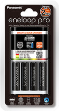 Panasonic Eneloop Quick Charger + 4 AA Eneloop Pro Batteries