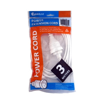 Sansai Power Extension Lead - 3 Meter