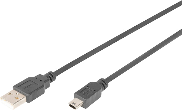 Digitus USB 2.0 Type A (M) to mini USB Type B (M)  1.8m Cable