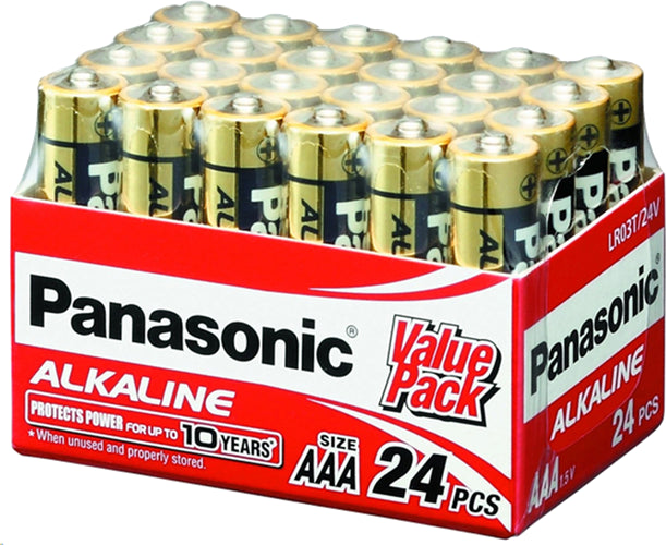 Panasonic AAA Alkaline Battery 24 Pack