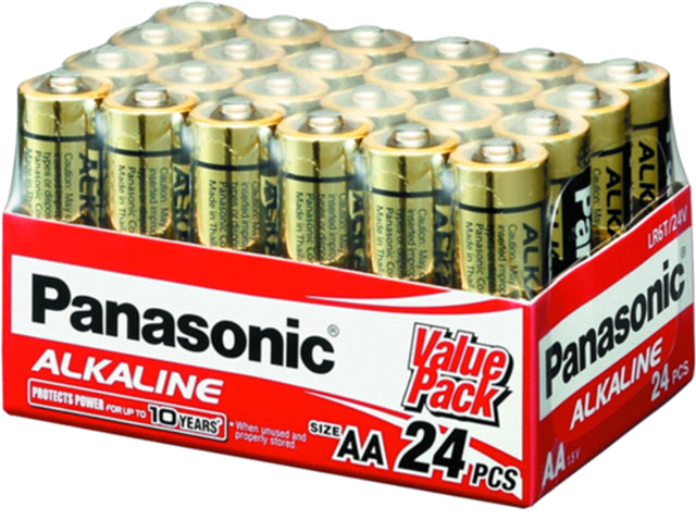 Panasonic AA Alkaline Battery 24 Pack
