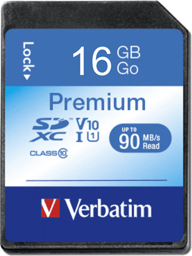 Verbatim Premium SDHC Class 10 Card 16GB
