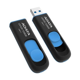 ADATA UV128 Dashdrive Retractable USB 3.0 128GB Blue/Black Flash Drive