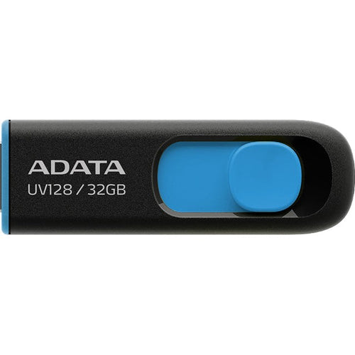 ADATA UV128 Dashdrive Retractable USB 3.2 32GB Blue/Black Flash Drive