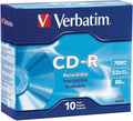 Verbatim CD-R 700MB 52x 10 Pack with Slim Cases