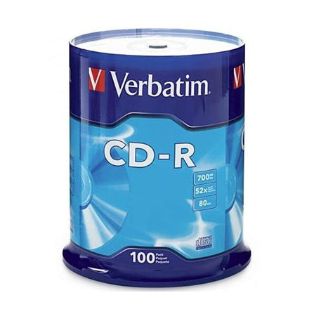 Verbatim CD-R 700MB 52x 100 Pack on Spindle