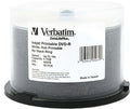 Verbatim DVD-R 4.7GB 16x White Wide Inkjet Printable 50pk on Spindle