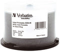 Verbatim DVD+R 4.7GB 16x White Wide Printable 50 Pack on Spindle