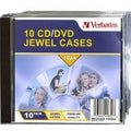 Verbatim CD/DVD 10 Pack Clear Jewel Cases