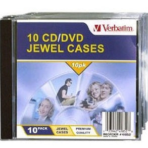 Verbatim CD/DVD 10 Pack Clear Jewel Cases