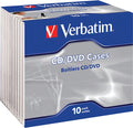 Verbatim CD/DVD 10 Pack Clear Jewel Cases