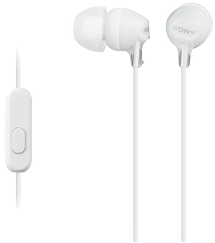 Sony MDREX15APW In Ear Headphone w/Smart Phone Control White
