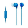 Sony MDREX15APLI In Ear Headphone w/Smart Phone Control Blue