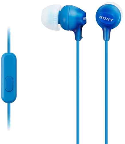 Sony MDREX15APLI In Ear Headphone w/Smart Phone Control Blue