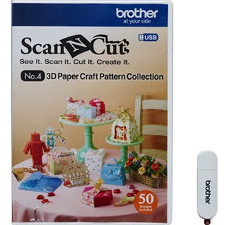 Brother CAUSB4 Fabric USB No.4 3D-Craft Pattern Collection