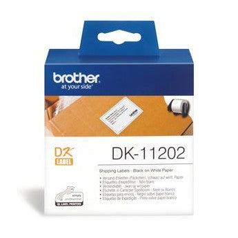 Brother DK11202 300 Shipping/Name Badge Labels 62mm x 100mm