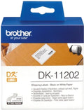Brother DK11202 300 Shipping/Name Badge Labels 62mm x 100mm