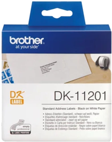 Brother DK11201 400 Standard Address Labels 29mm x 90mm