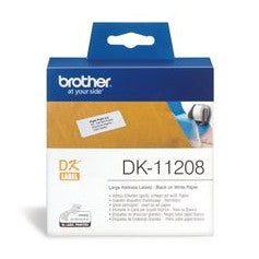 Brother DK11208 400 Large Address Labels 38mm x 90mm