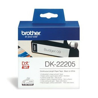 Brother DK22205 Continuous Length Paper Label Tape 62mm x 30.48m