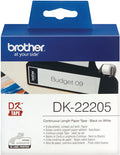 Brother DK22205 Continuous Length Paper Label Tape 62mm x 30.48m