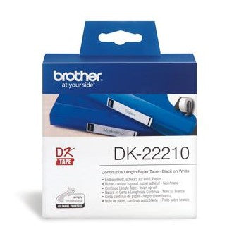 Brother DK22210 Continuous Length Paper Label Tape 29mm x 30.48m