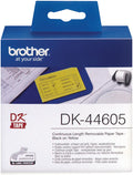 Brother DK44605 Yellow Continuous Removable Paper Tape 54mm x 30.48m