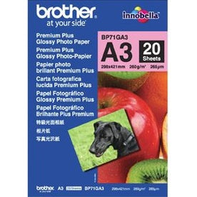 Brother BP71GA3 A3 Premium Glossy Photo Paper 260GSM 20 Sheets