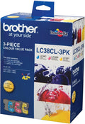Brother LC38CL3PK CMY Colour Ink Cartridges (Triple Pack)