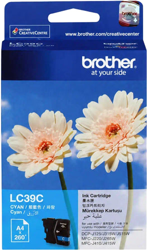 Brother LC39C Cyan Ink Cartridge