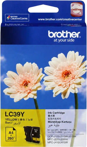 Brother LC39Y Yellow Ink Cartridge
