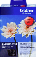 Brother LC39BK2PK Black Ink Cartridge Twin Pack