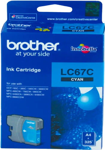 Brother LC67C Cyan Ink Cartridge