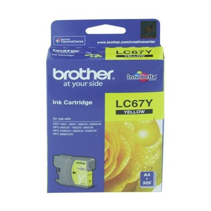 Brother LC67Y Yellow Ink Cartridge