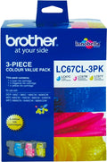 Brother LC67CL3PK CMY Colour Ink Cartridges (Triple Pack)