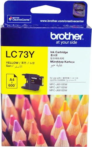 Brother LC73Y Yellow Ink Cartridge