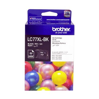 Brother LC77XLBK Black High Yield Ink Cartridge