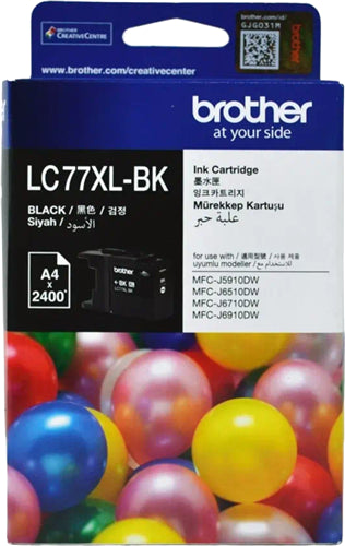 Brother LC77XLBK Black High Yield Ink Cartridge