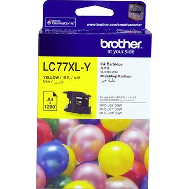 Brother LC77XLY Yellow High Yield Ink Cartridge