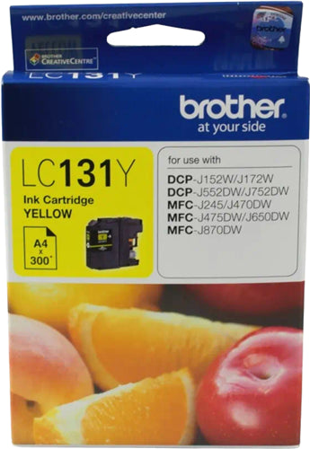 Brother LC131Y Yellow Ink Cartridge