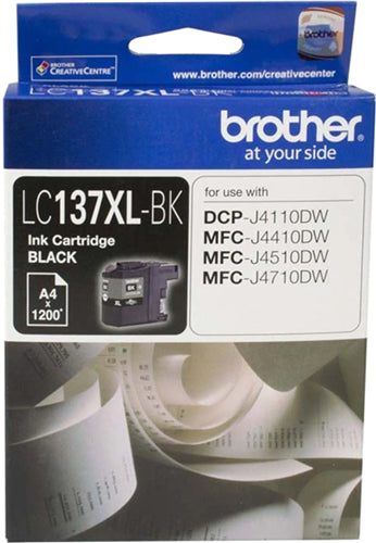 Brother LC137XLBK Black High Yield Ink Cartridge