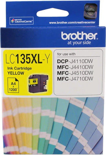 Brother LC135XLY Yellow High Yield Ink Cartridge