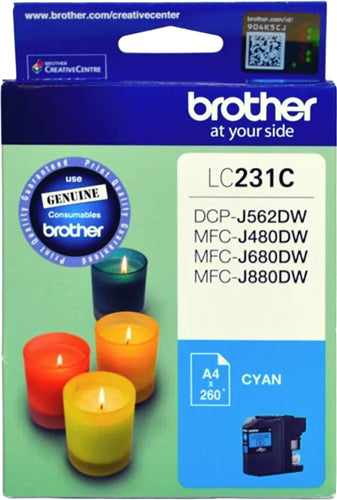 Brother LC231C Cyan Ink Cartridge