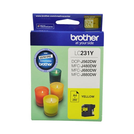 Brother LC231Y Yellow Ink Cartridge