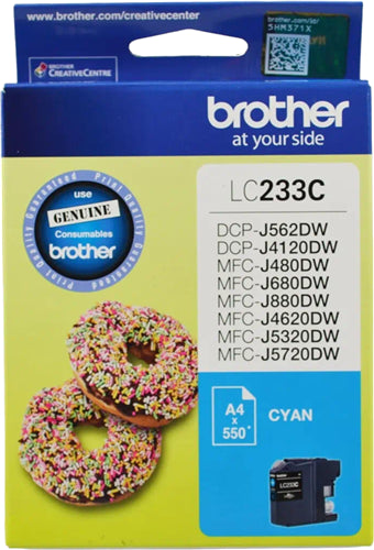 Brother LC233C Cyan Ink Cartridge