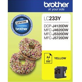 Brother LC233Y Yellow Ink Cartridge
