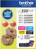 Brother LC233PVP Combo Pack with 40 Sheets of 6x4 Photo Paper